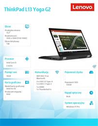 ThinkPad L13 Yoga G2 CORE I5-1135G7 16GB DDR4 512GB SSD  W11P 3Y Onsite-1539157