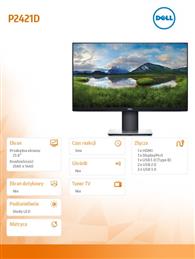 Monitor P2421D 23.8 cali IPS LED QHD (2560x1440) /16:9/HDMI(1.4)/DP(1.2)/5xUSB 3.0/3Y PPG-985297