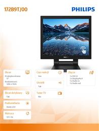 Monitor 172B9T 17 cali LED Touch DVI DP HDMI -230037